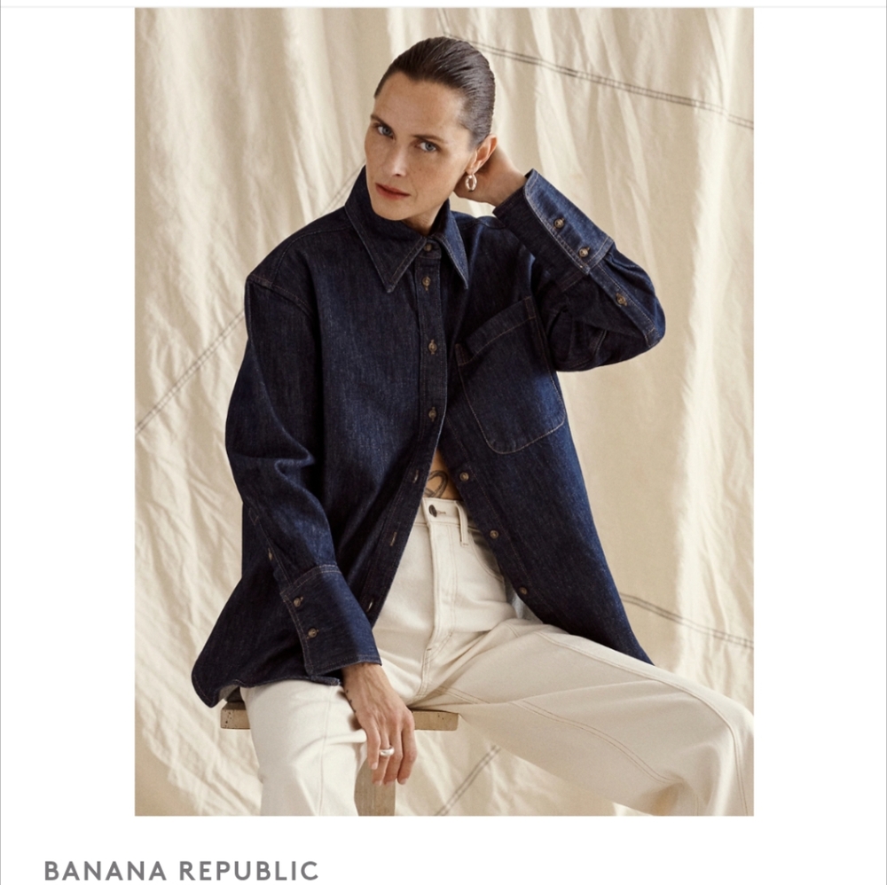 Banana Republic Oversized Denim Shirt sz S